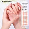 Nail Art Sticker Free Baking Solid Color Semi-Curing Nail Sticker