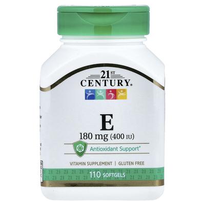21. århundrede, E-vitamin, 180 mg (400 IE), 110 bløde kapsler