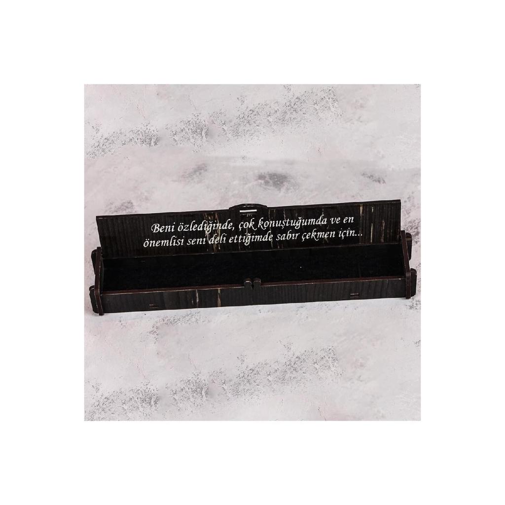 Gebetsperlen aus zertifiziertem Hämatit-Naturstein mit Namen und Briefkastenfrage