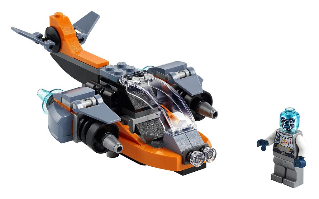 LEGO Creator Cyber Drone 31111 Toy Block Present Airplane Airplane for Boys and Girls Ages 6 and Up