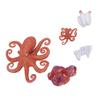 5Pcs Octopus Figurine Toy Educational Simulated Octopus Life Cycle Learning Toy Sea Animals Figurine