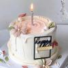3pcs/1PC Happy Birthday Square Acrylic Cake Topper Gold Silver Rose Gold Birthday Party Cake Decoration Accessories