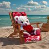 Custom Name Ultra-Soft Beach Towel with Love Theme,Ideal for Pool - Camping, Diving - Perfect Travel Essential, Vibrant Beach Towel.