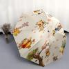 Winnie-the-Pooh, Honey Automatic Opening and Closing Umbrella - 8 Ribs Portable Folding Umbrella with Plastic Handle, Suitable for Leisure a