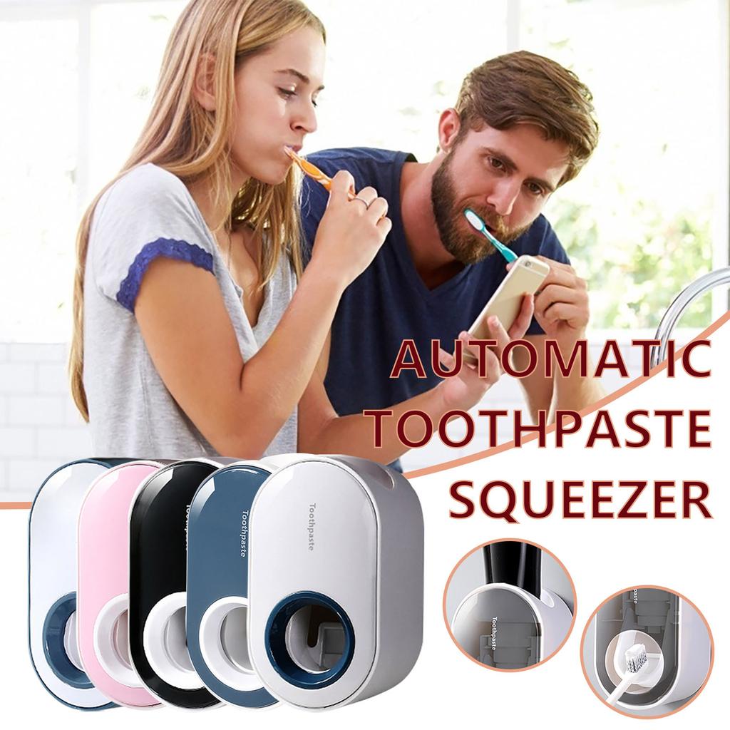 Satın alın Household Adult Children Toothpaste Dispenser Rack Wall