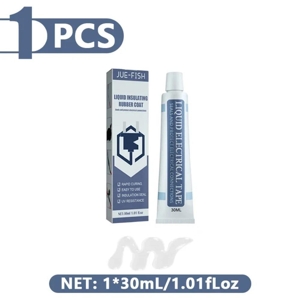 30/50ml Flüssiges Isolierband Wasserdichtes Flüssiggummi Fix Hochtemperaturbeständiges Drahtisolierband Elektrikerkleber