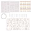 214Pcs DIY Pendants Earrings Bracelets Silicone Molds Screw Eye Pins Set Alphabet Numbers Resin Molds