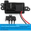 FAERSI 89019100 HVAC Fan Blower Motor Resistor Kit With Harness Replacement For 2002-2009 Chevy Trailblazer GMC Envoy, 2004-2007 Buick Rainier,