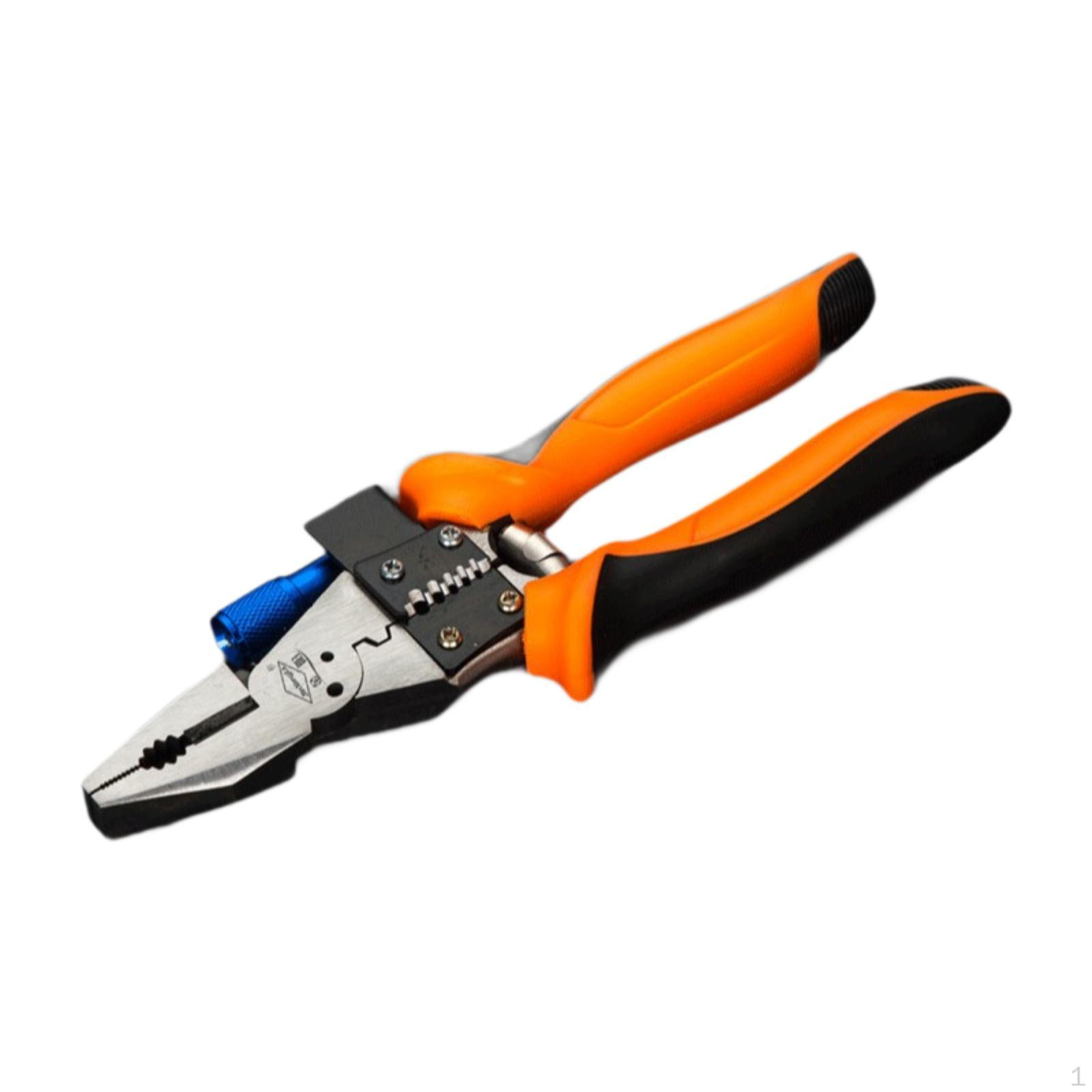 

Многофункциональный инструмент для зачистки электрических проводов, инструмент для резки кабеля, профессиональный, прочный, легкий, для обжима Steel Wire Pliers