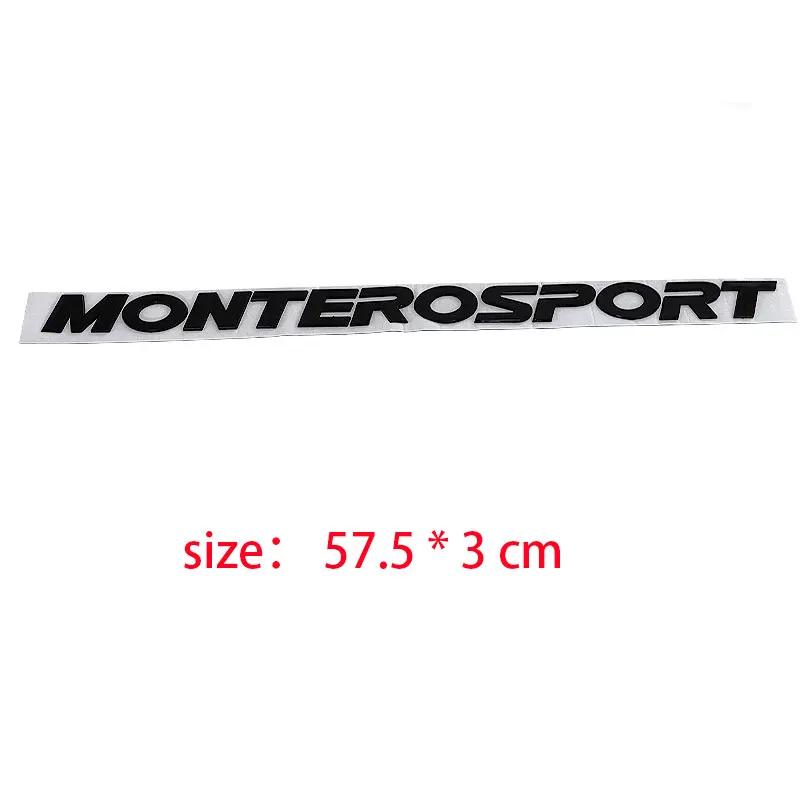 MONTERO SPORT logo emblém na kapotu štítek nálepky na auto pro Mitsubishi Montero 3D logo přední světla zadní kufr renovace obtisky příslušenství