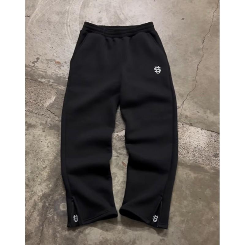 Pantaloni della tuta casual Suvene con cordino e cerniera Y2K Hip Hop Streetwear Vestibilità ampia
