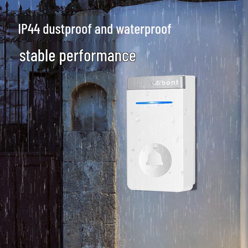 Wireless Smart Music Doorbell with Dual Alerts and Long-Range Elderly Call Button - Battery-Free