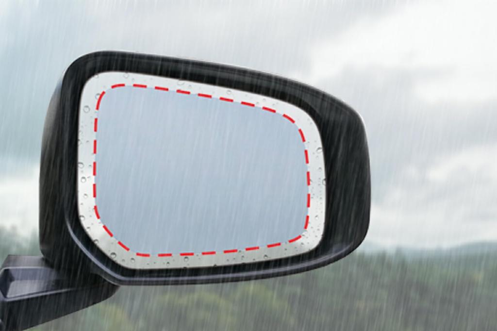 [Set of 2] ClearView Made In Japan NISSAN Sakura Hydrophilic Film, Door Mirror, Side