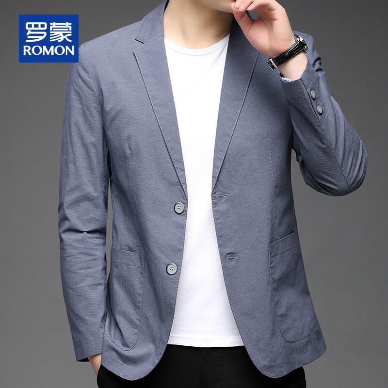 ROMON Men's Casual Slim Fit Blazer Jacket