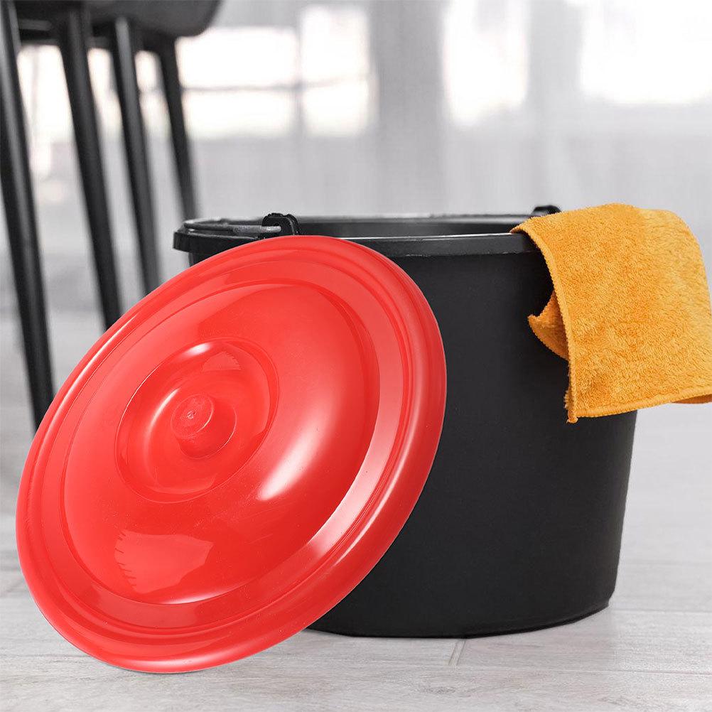 2 st plasttunna lock Runda ersättningslock för soptunnor Läckagesäkra Kraftiga Pålitliga för Hushåll Kommersiellt bruk