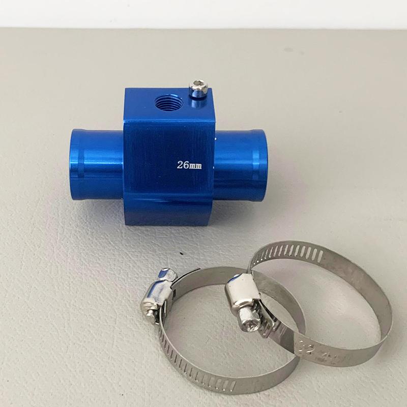Water Temp Gauge Radiator Sensor Joint Pipe Hose Water Temperature Adapter Aluminium Alloy For Car Truck Motorcycle Size 18-40mm
