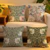 Cushion Cover  Linen  SkinFriendly Soft Decorative Case For Sofa Home Decor Art WWilliam MMorris Flower Pillow Cover