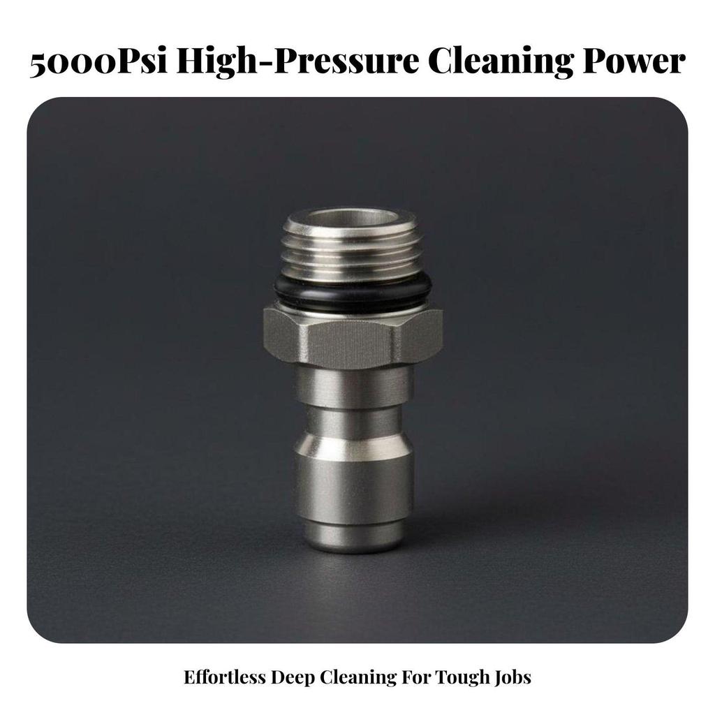 6x2 Pieces Stainless Steel Pressure Washer Connector M14x1.5 Male Female Kit Heavy Duty