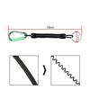Mode Spirale Stretch Spule Schlüsselbund Für Angeln Spirale Lanyard Sicherheit Coiled Karabiner Schlüsselring Sleutelhanger Keycord llavero