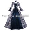 6-farbiges viktorianisch-gotisches Prinzessinnen-Ballkleid Kostüm für Halloween