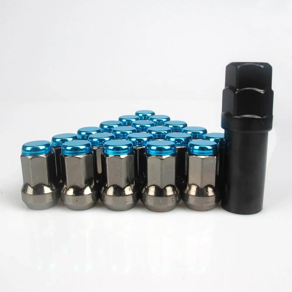20pcs Car Wheel Rims Lug Bolts M12x1.25/1.5 Steel Anti Theft Universal Racing Wheel Nuts Fit for Nissan Toyota Mazda Auto Parts