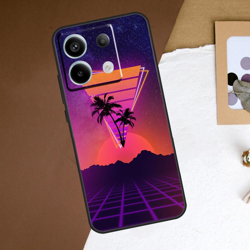 Neon Retrowave 80s Vintage Art Case For Redmi Note 13 Pro Plus 9 10 11 12 Pro 9S 10S 11S 12S Cover For Redmi 12 C 10C 13C