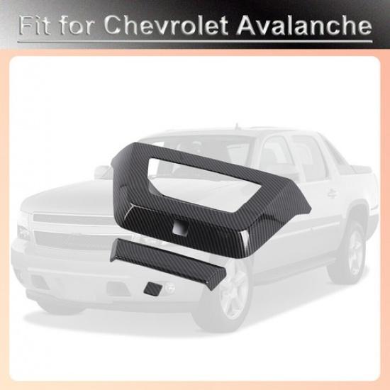Carbon Fiber Rear Tailgate Handle Cover For Chevy Avalanche 2007-13 Accessories