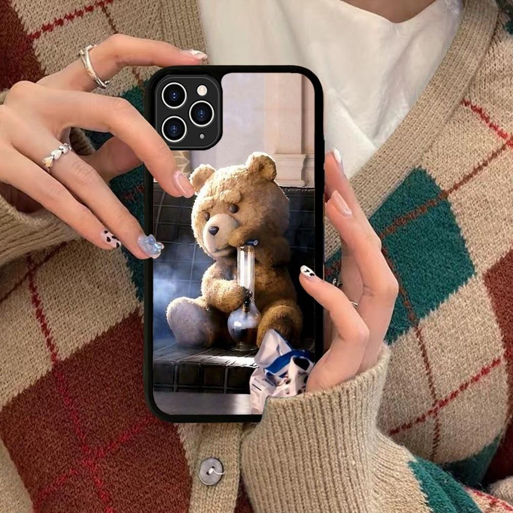 Ted Bear Phone Case Silicone PC+TPU For For IPhone 11 12 13 14 15 16 Plus Pro Max Cover
