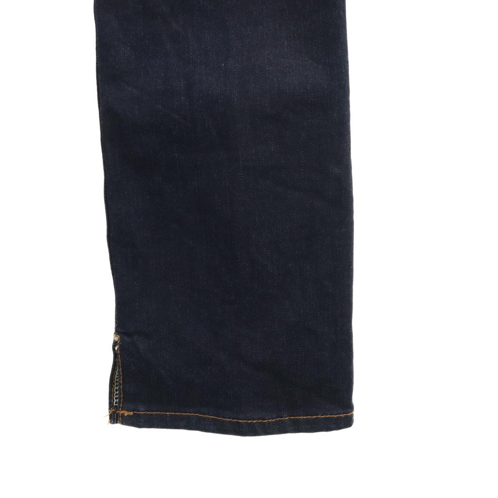 Mila Owen Hem Slit Denim Pants 1 Navy Jeans Stretch Women Used