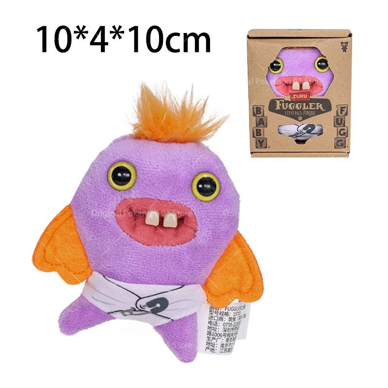 Hot Fuggler Teeth Monster Plush Doll Little Monsters Baby Series Funk Teeth Treasure Ugly Monster Collectible Toys Holiday Gifts