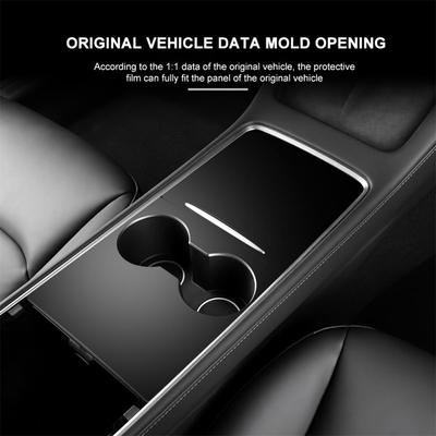 Holz Auto Zentrale Steuerung Panel Aufkleber Für Tesla Modell 3 Modell Y 2021 2022 Schutz Film Holzmaserung Zubehör Dekoration