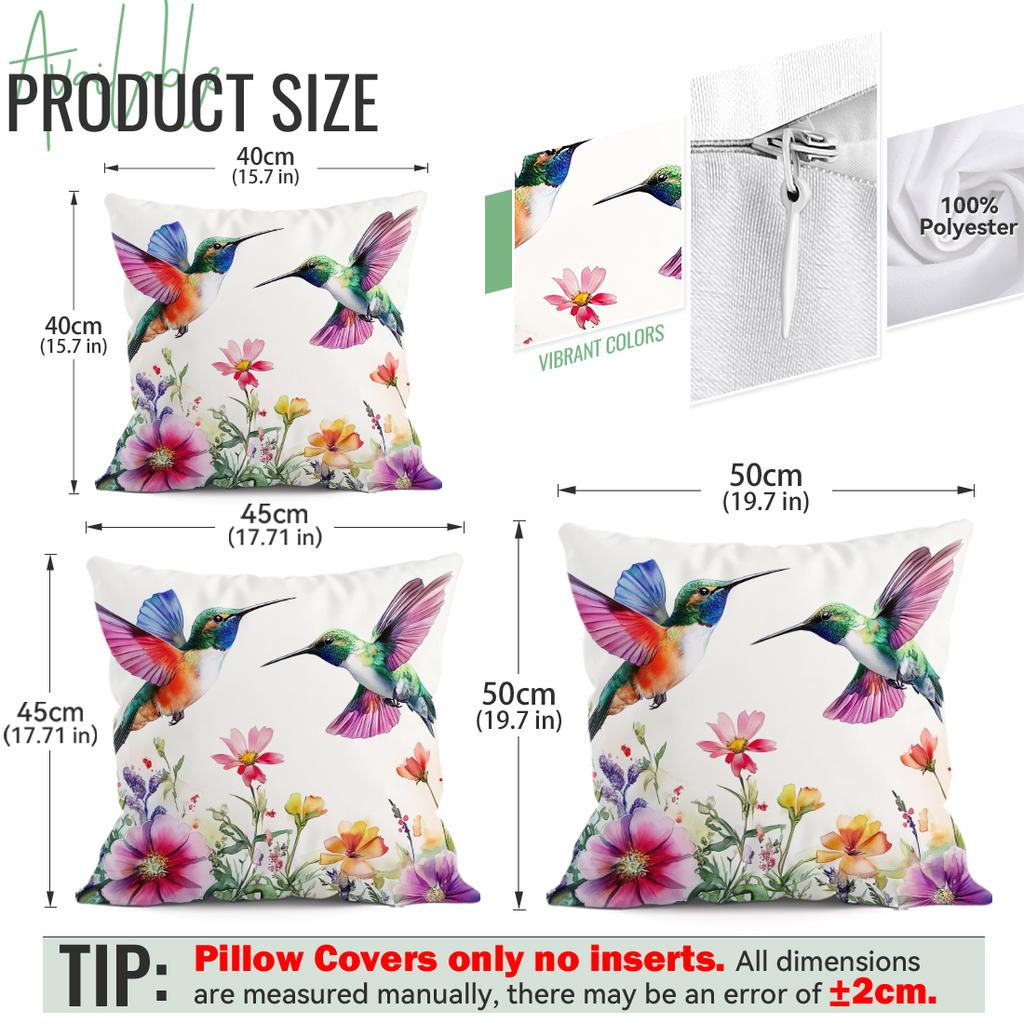 Hummingbird Cushion Covers Pillowcase Fantasy-Inspired Decor For Your Home Sofa Cushion Cover Living Room Bed Car Decor