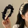 Vintage Polka Dot Bow Headband Women Hair Hoop High Cranial Top Princess Style Hairband Daily Makeup Washing Hair Accessories