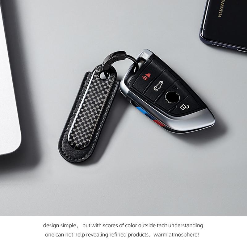 NIVG8 Styling Fiber Texture Leather Car Key Chain Keyring For KIA Ceed Sportage Rio Proceed K5 Optima Sedona Forte Cerato Venga