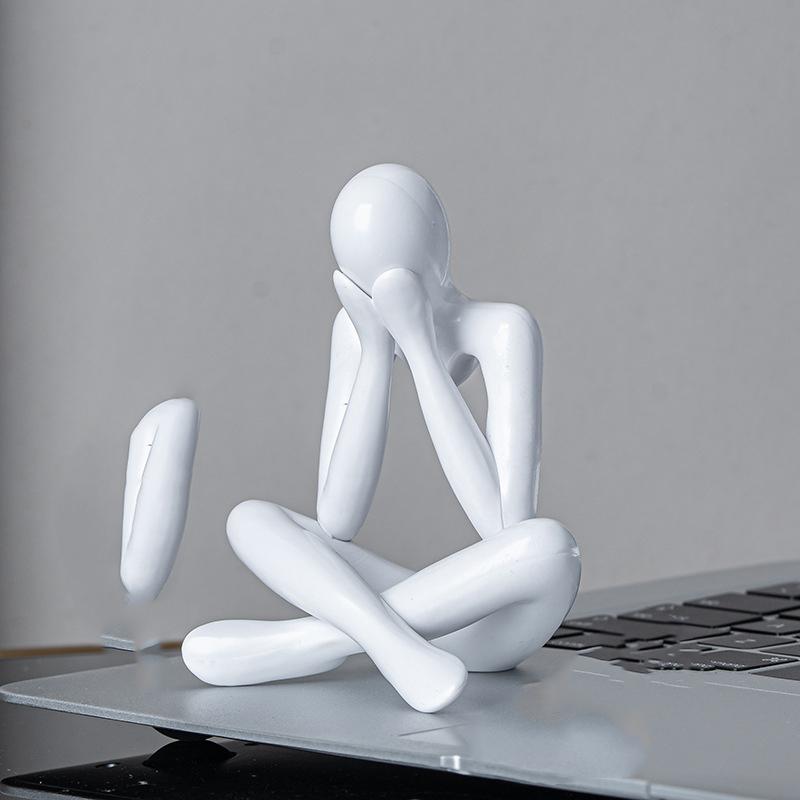 Abstract Figures Thinkers Plastic Handicrafts Cute Little Ornaments Room Decorations Artistic Living Room Ornaments