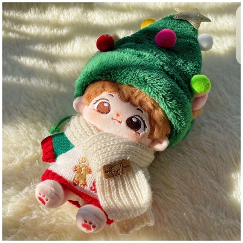 Christmas Doll Clothes Decoration Cartoon Toy Accessories 20cm Cotton Doll Clothes Cotton Doll