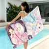 Game Nekopara Towel Beach Towels Yoga Gym Lightweight Portable For Swimming Shower Travel Sports Accessories Sandproof