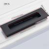 2pcs Recessed Door Handles, 4.37 in Rectangle Sliding Closet Door Handles, Aluminum Alloy Drawer Pulls for Cabinet, Door, Win