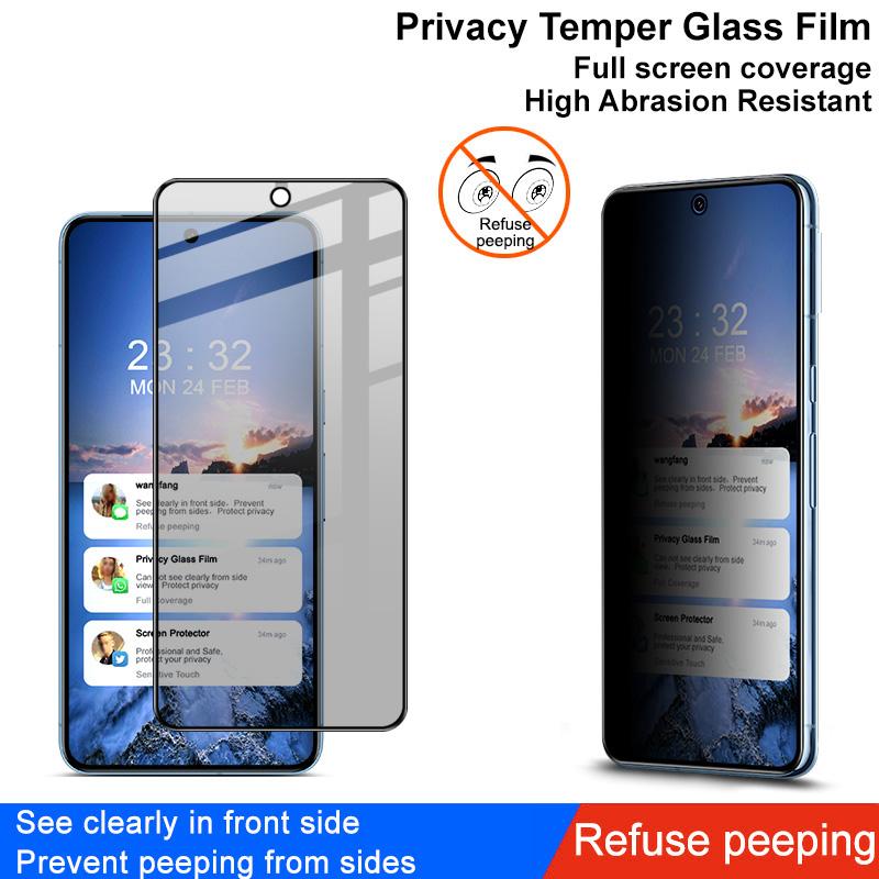 

IMAK For Google Pixel 8 Pro Anti-spy Tempered Glass Screen Protector Full Cover Screen Film Type A