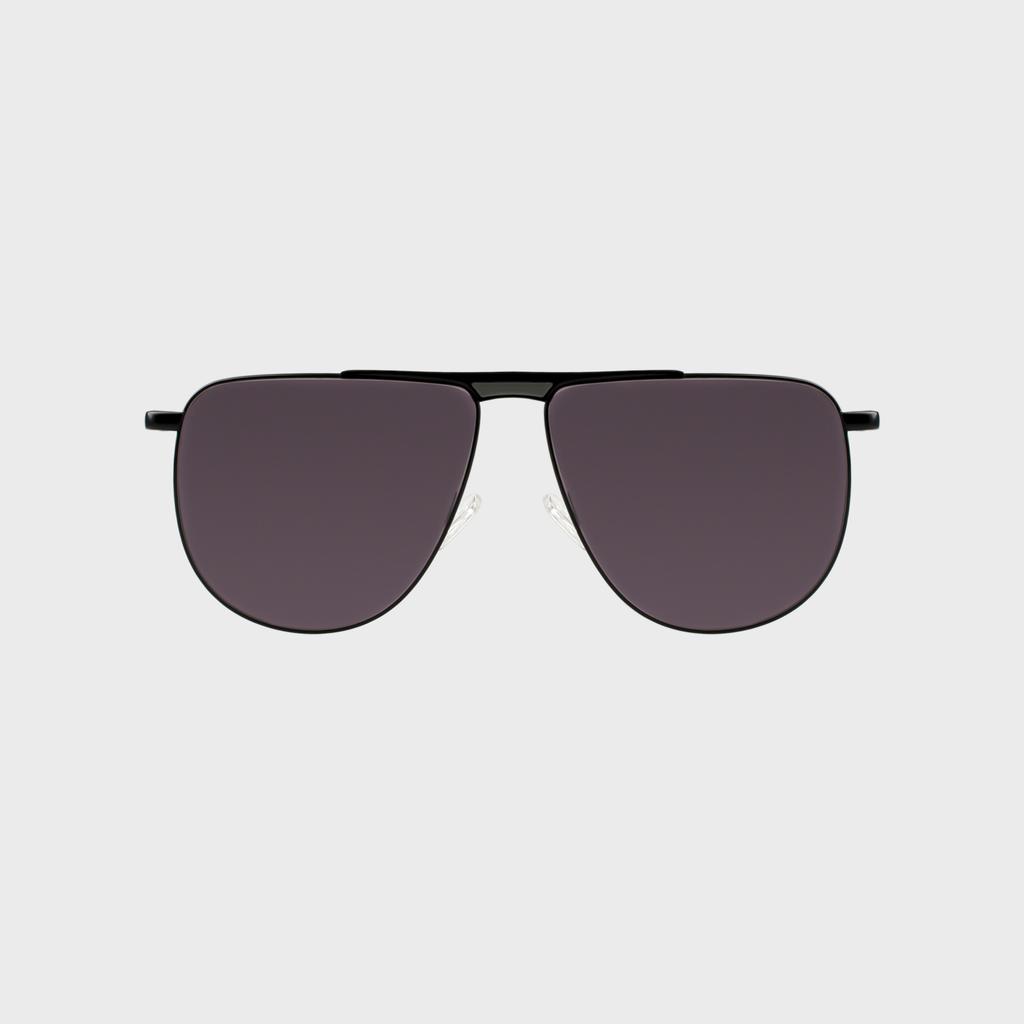 Ilsamsaemem Retro Aviator One-Bridge Tint Photochromic Sunglasses Black