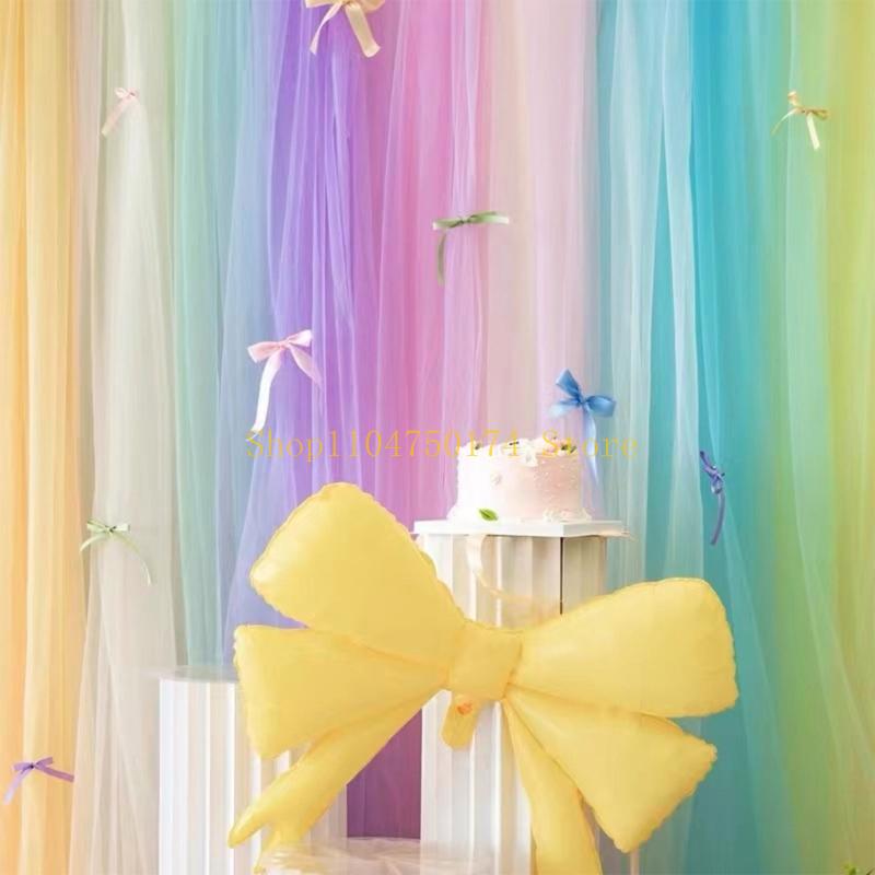 2 Meter Colorful Sheer Fabric Set 10 Mixed Hues Decorative Cloth Party Backdrops Handmade Art Projects Top Sale