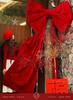 Red Velvet Bowknot: Large New Year & Christmas Decoration for Mall & Photo Background