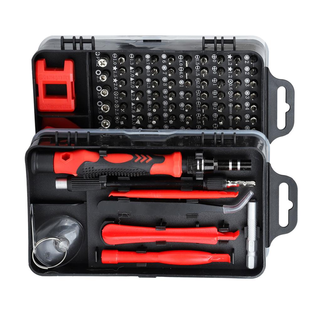 Carbon Steel Screwdriver Set Multipurpose Electronic Disassembly and Repair Tools for Watch Mobile Phone Red