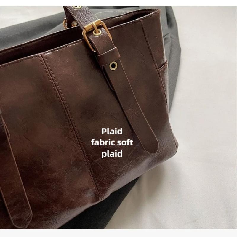 2025 Korean Trend Solid Color Shoulder Bags Women Designer Bag Large Capacity Tote Bag Elegant Female Handbags