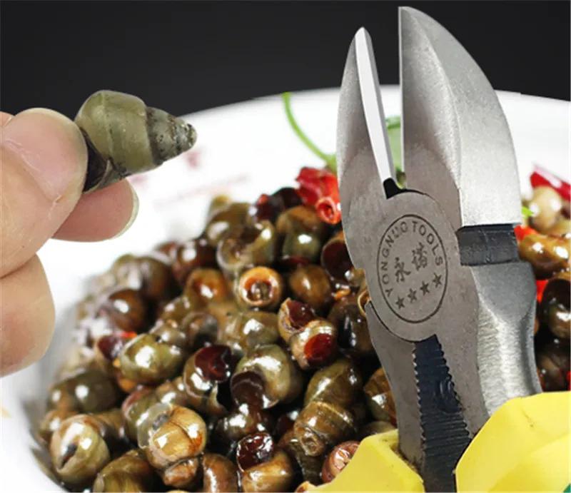 Schneckenschwanzschneider Schraubenschere Zange Meeresfrüchteschale Schneidwerkzeuge Hummerknacker Garnele Krabbe Bein Schere Schnipp Garnelen Schäler vivipara