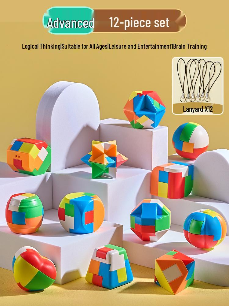 Luban Kongming Lock Set: Educational Puzzle Blocks for Kids Ages 8-12