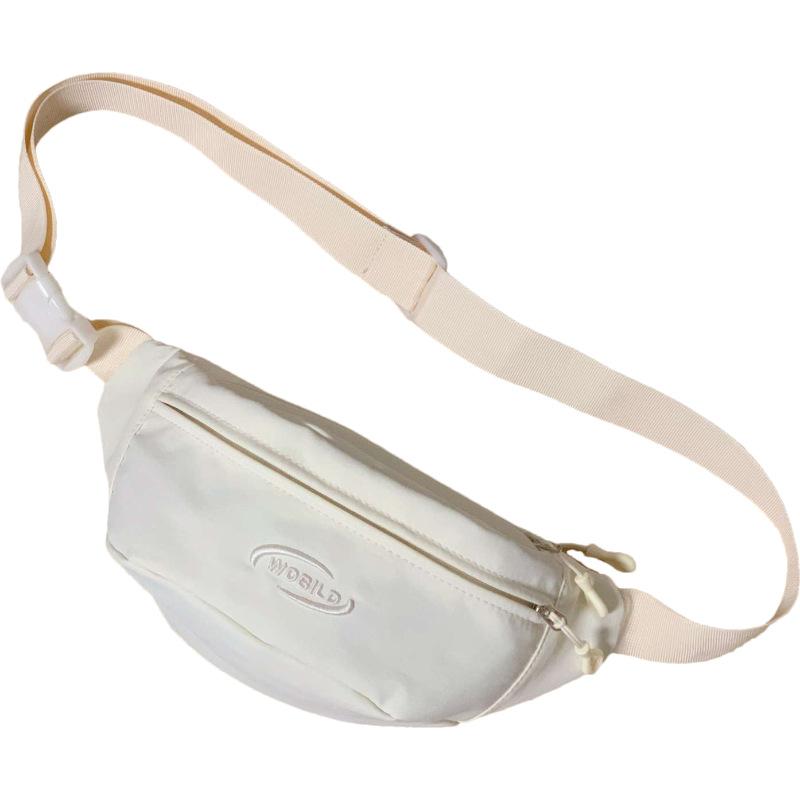

Casual breast bag custom small fresh fashionable sweet crossbody shoulder bag women s large capacity lightweight sports fanny pack single package белый