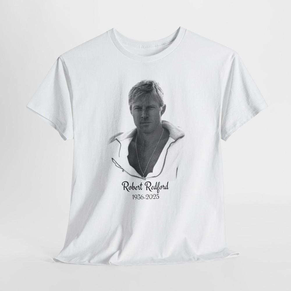 

Robert Redford Memorial T-Shirt, RIP Tribute Shirt, Unisex Cotton Tee, In Memory 4XL