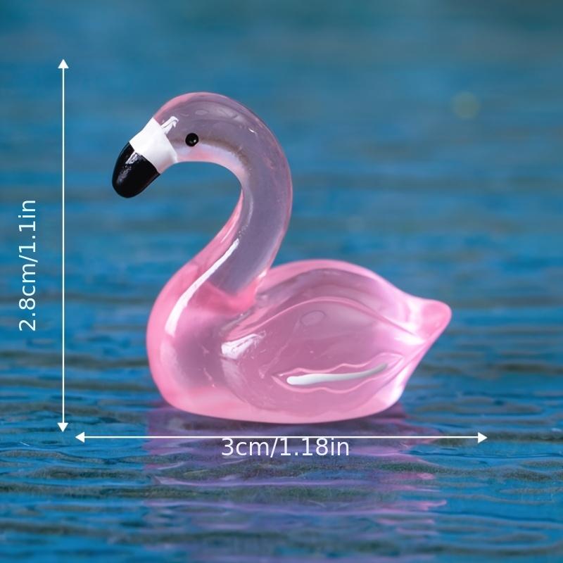 30Pc Luminous Mini Resin Flamingo Ducks Glow In The Dark Tiny Flamingo For Micro Fairy Garden Landscape Dollhouse Aquarium Decor