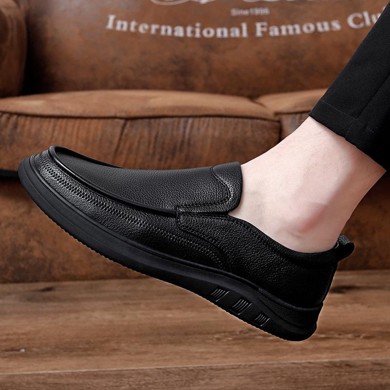 Genuine Leather Shoes Men Business Cow Leather Brand Male Footwear